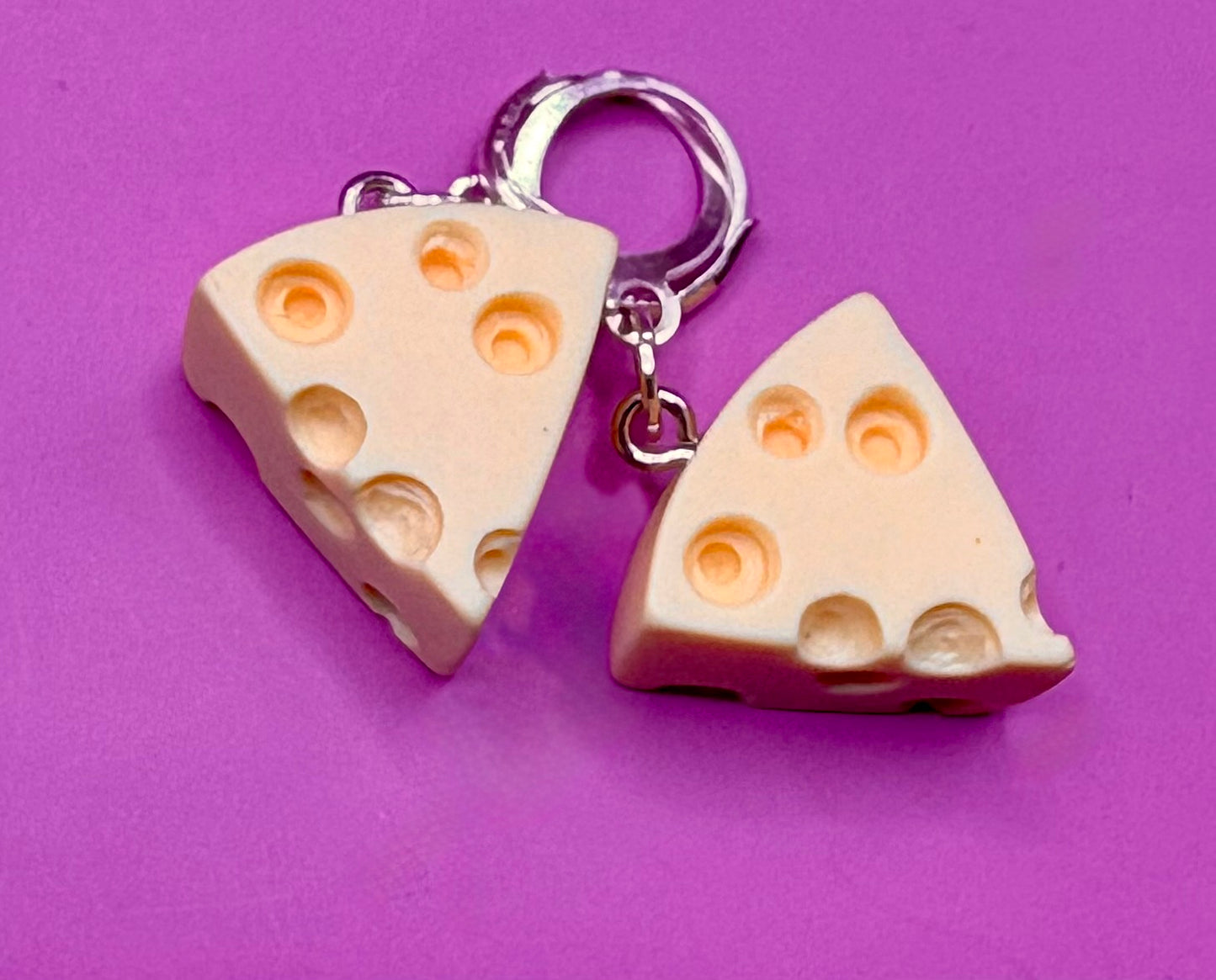 Playful Novelty Dangly Drop Earrings - Choose from Cheese, Koala, Flamingo, and Frog Designs in Resin for Cartoon-Style Costume Jewelry