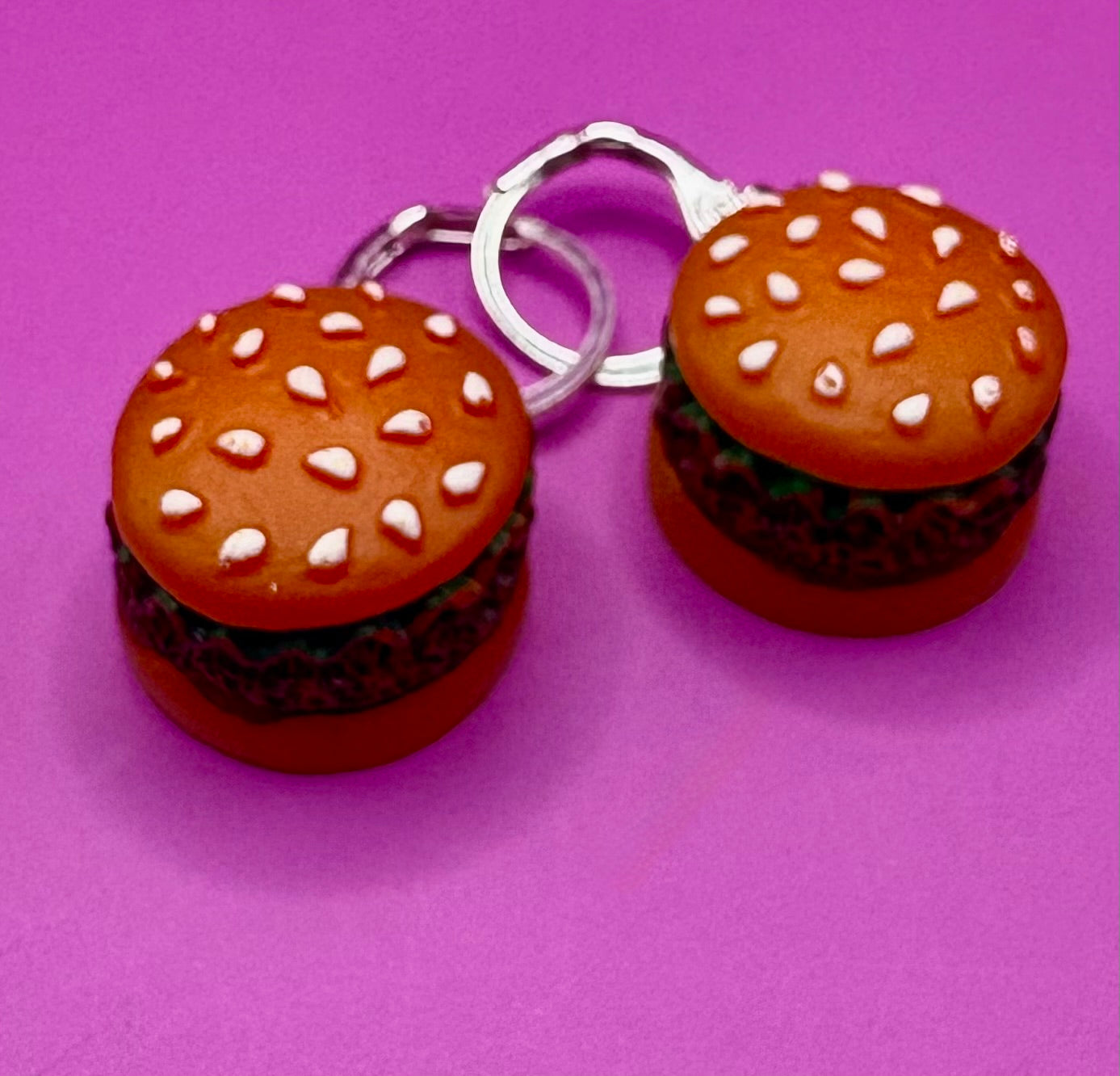 Adorable Cute Little Hamburger - Miniature Big Mac Inspired Accessory, Perfect for Food Lovers and Playful Fashion Statements