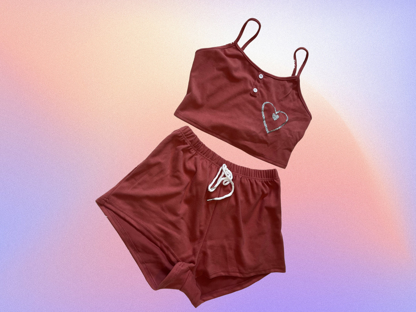 Soft velour Crop top and shorts set- available in peach, black and nude
Soft Velour Crop Top and Shorts Set | Cozy Loungewear | Stylish Casual Outfit | Comfortable Two-Piece Set for Women