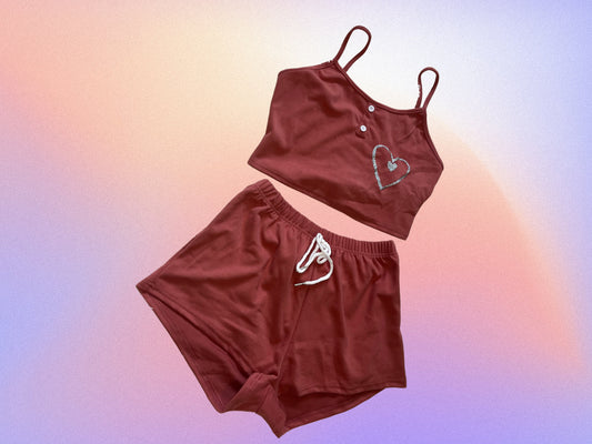 Soft velour Crop top and shorts set- available in peach, black and nude
Soft Velour Crop Top and Shorts Set | Cozy Loungewear | Stylish Casual Outfit | Comfortable Two-Piece Set for Women