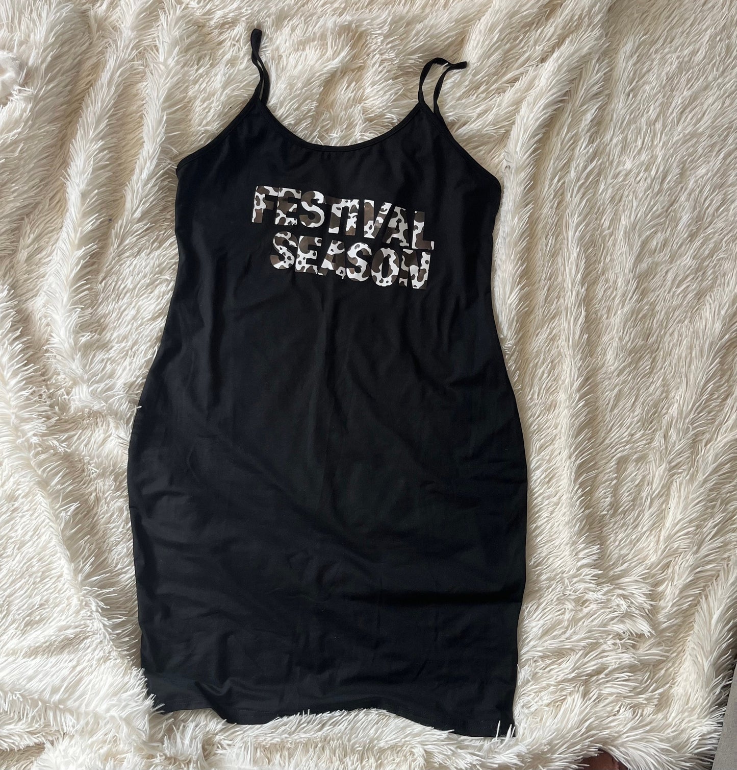festival season cow print camouflage lettering plus size casual dresses available in black, wine red and white