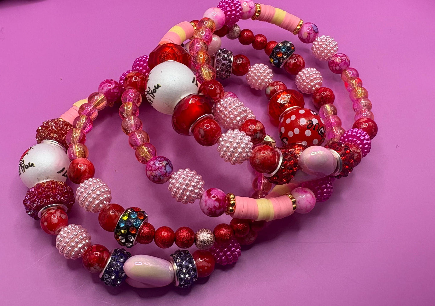 Colorful Beaded Stretch Bracelet | Handmade Boho Statement Jewelry | Bold & Playful Beaded Wrap Bracelet | Gift for Her Ted ladybug ladybird