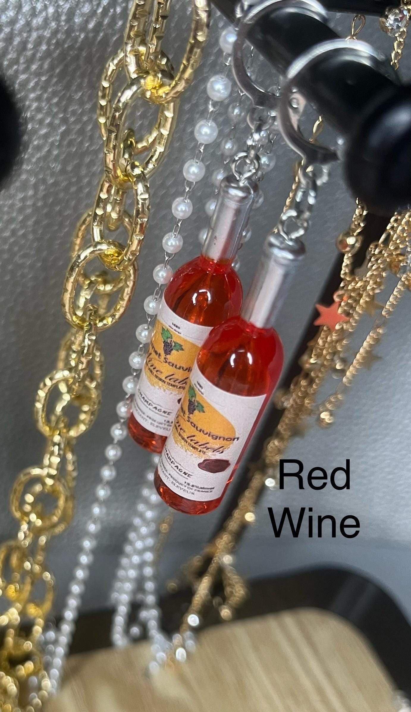 Beer and wine earrings alcohol stag hen party, dangly drop earrings. available in multiple colours. cartoon style. novelty costume jewellery