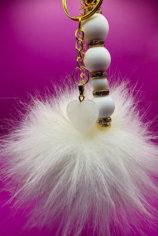 Stylish Beaded Keyring Keychain with Pendant - Colorful Accessory for Keys and Bags - Perfect Gift Idea for Fashion Lovers