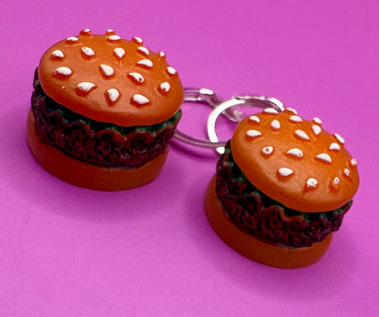 Adorable Cute Little Hamburger - Miniature Big Mac Inspired Accessory, Perfect for Food Lovers and Playful Fashion Statements