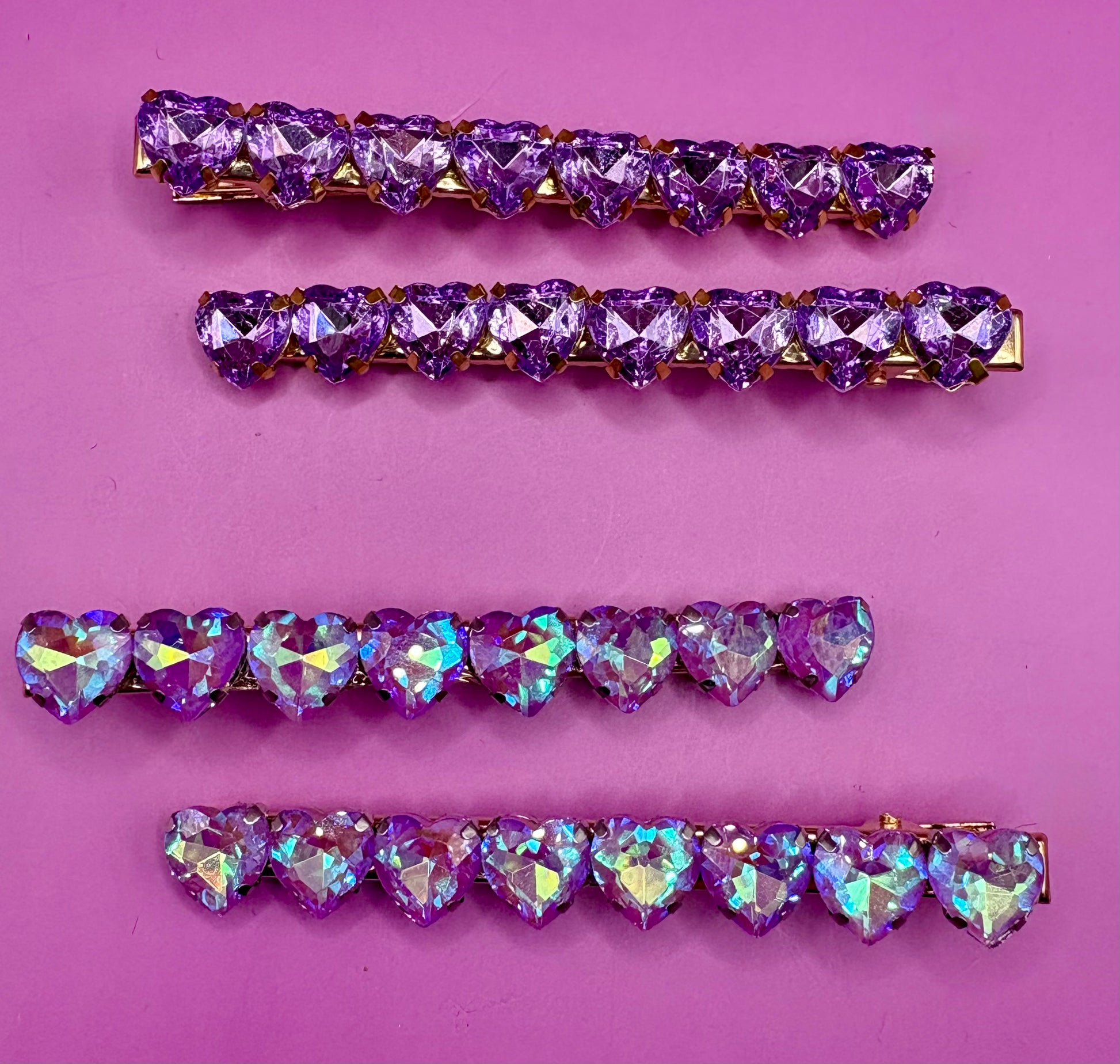 Elegant pair of handmade purple gemstone earrings, perfect for adding a pop of color and sophistication to any outfit.