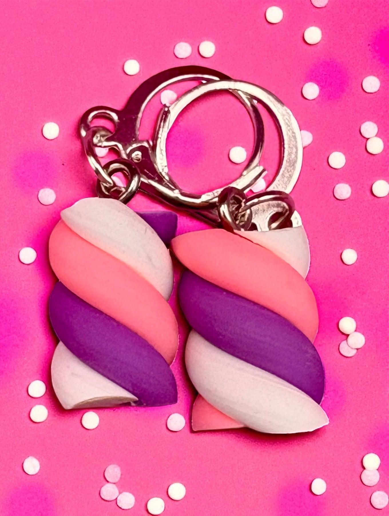 Novelty earrings, dangly drop earrings. Choose from ice cream flumps marshmallow cartoon