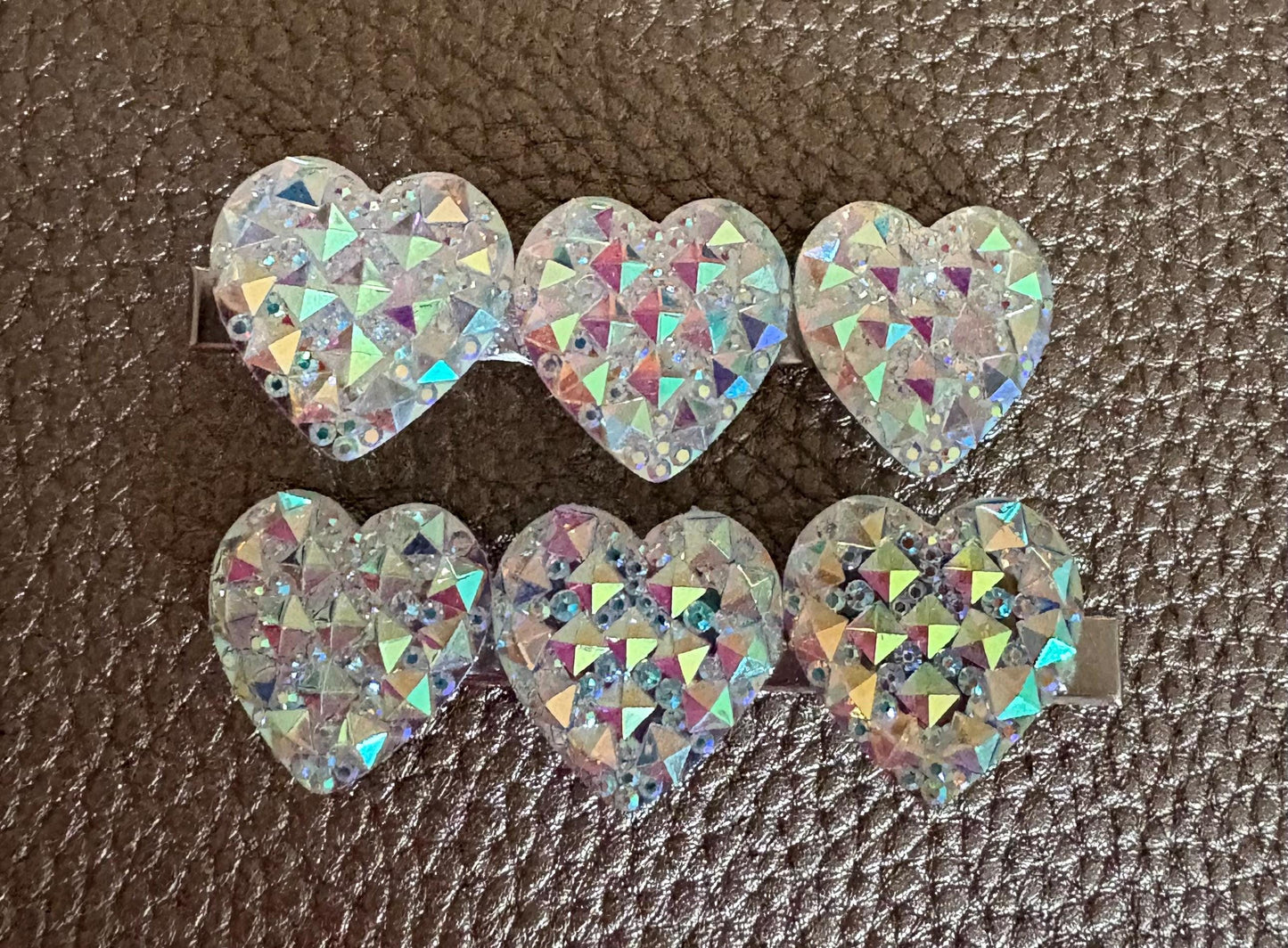 Heart, oval glitter sparkly small hair slide sliver fashion hair clip Christmas sold as pairs available in different styles valentines