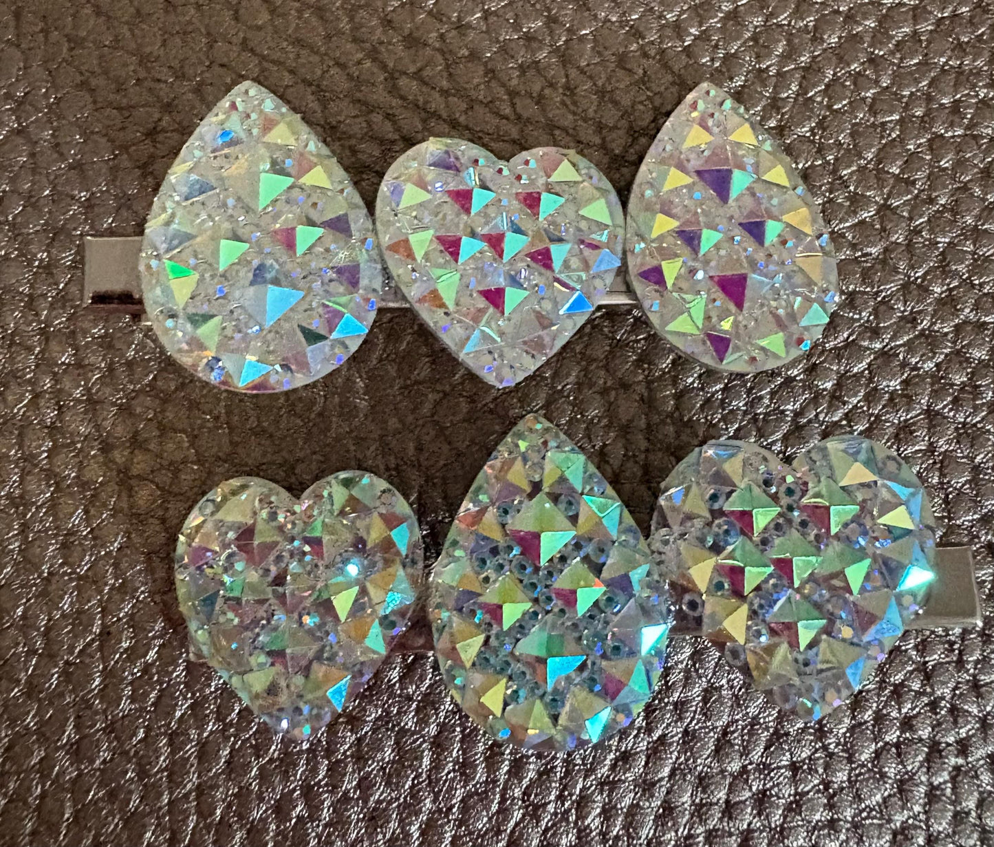 Heart, oval glitter sparkly small hair slide sliver fashion hair clip Christmas sold as pairs available in different styles valentines