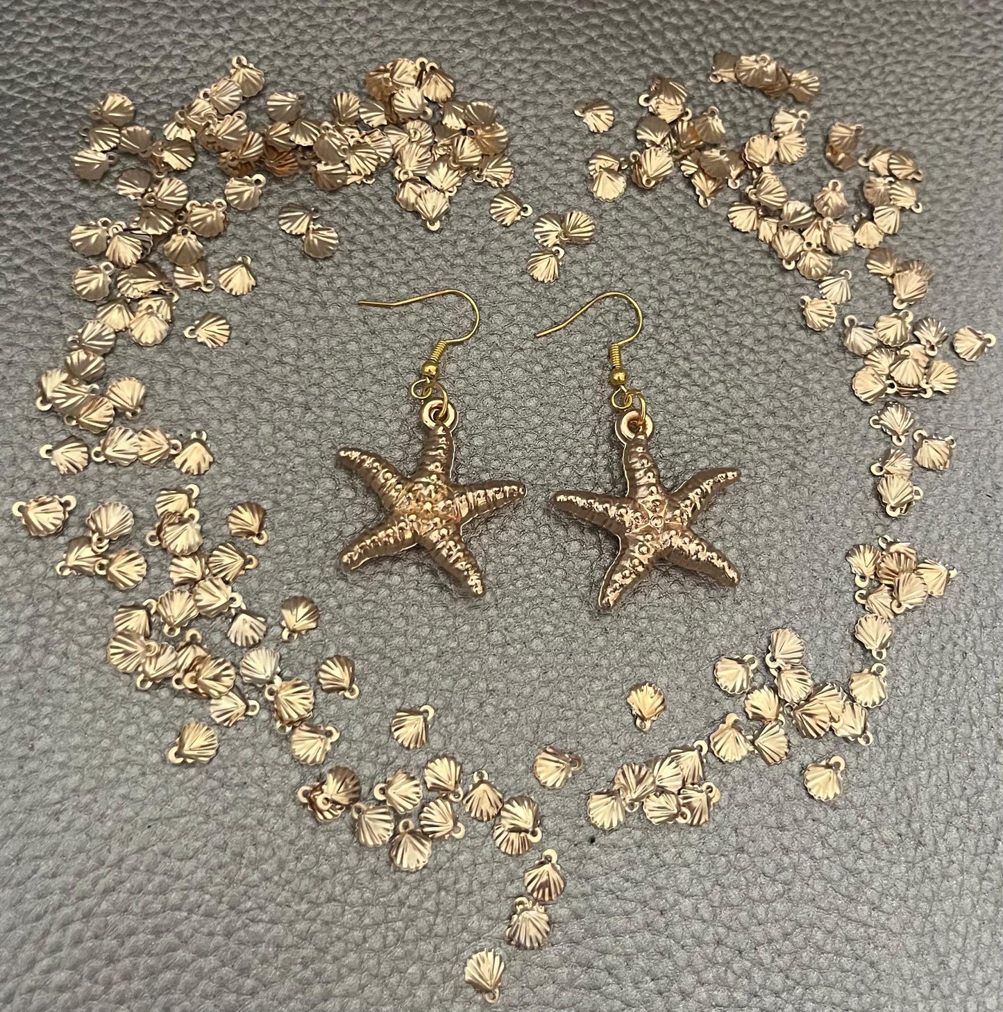 Large star fish earrings