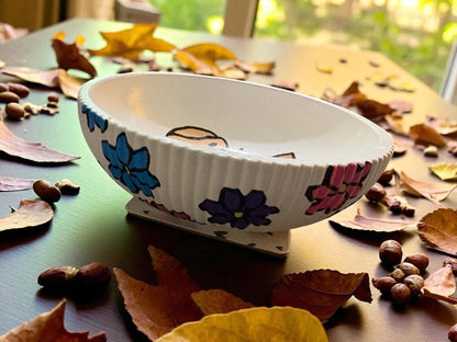 Hand Painted Highland Cow Decorative Bowl Rustic Farmhouse Jewelry Dish Trinket Holder Cute Cow Gift for Animal Lovers