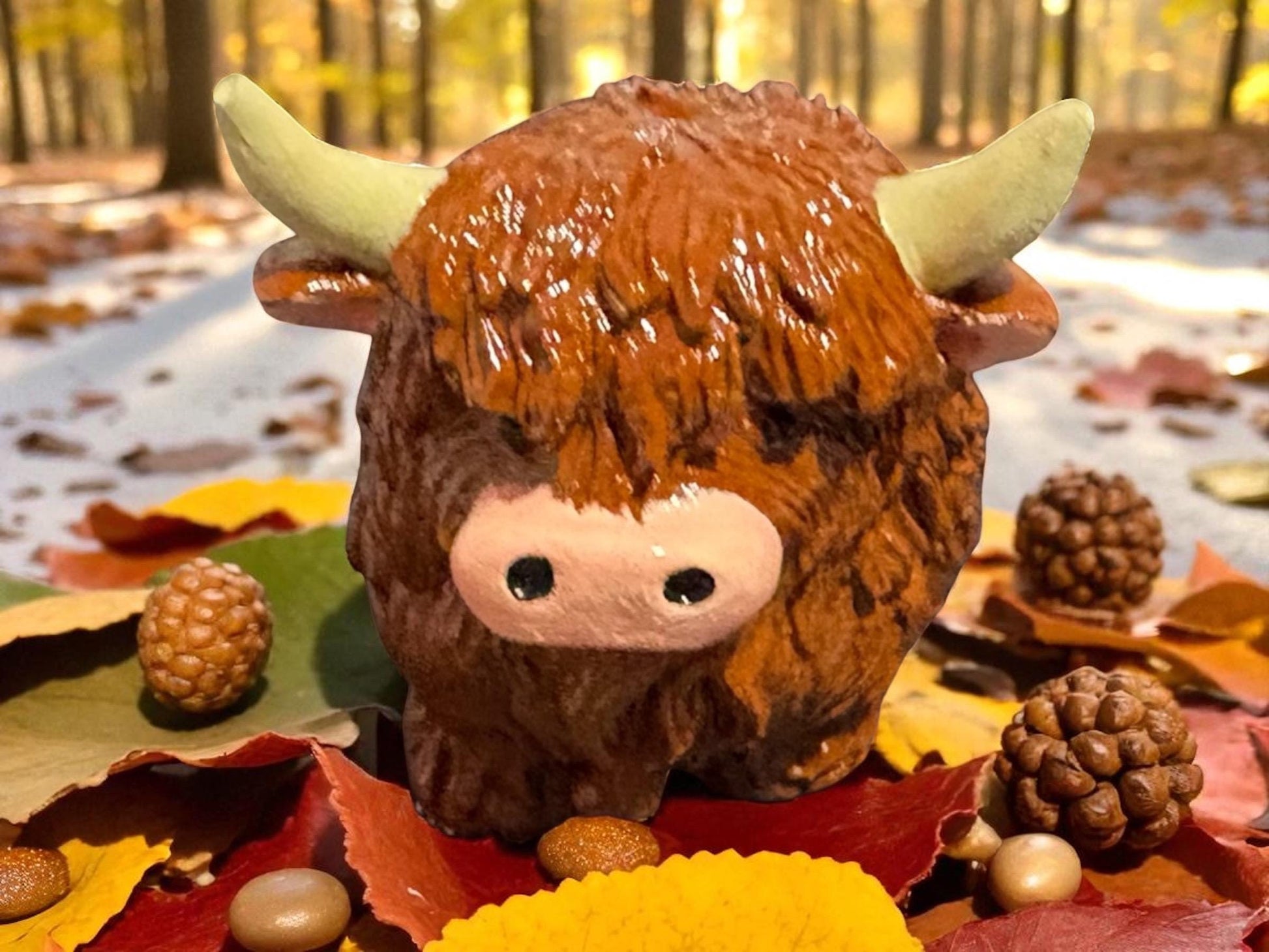 Adorable Small Autumn Animal Ornaments – Handcrafted Fall Decor for Your Home