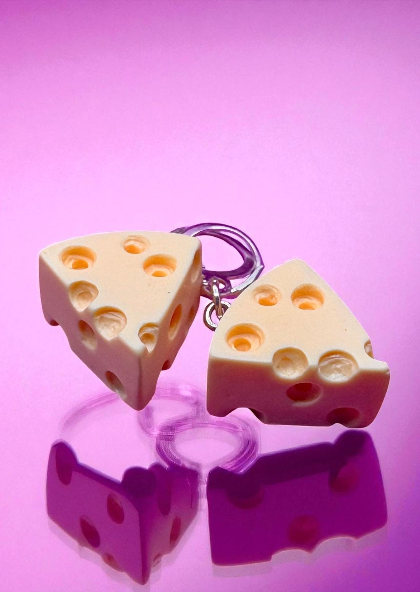 Novelty earrings, dangly drop earrings. Choose from Cheese koala flamingo frog. Resin cartoon style. costume jewellery earrings