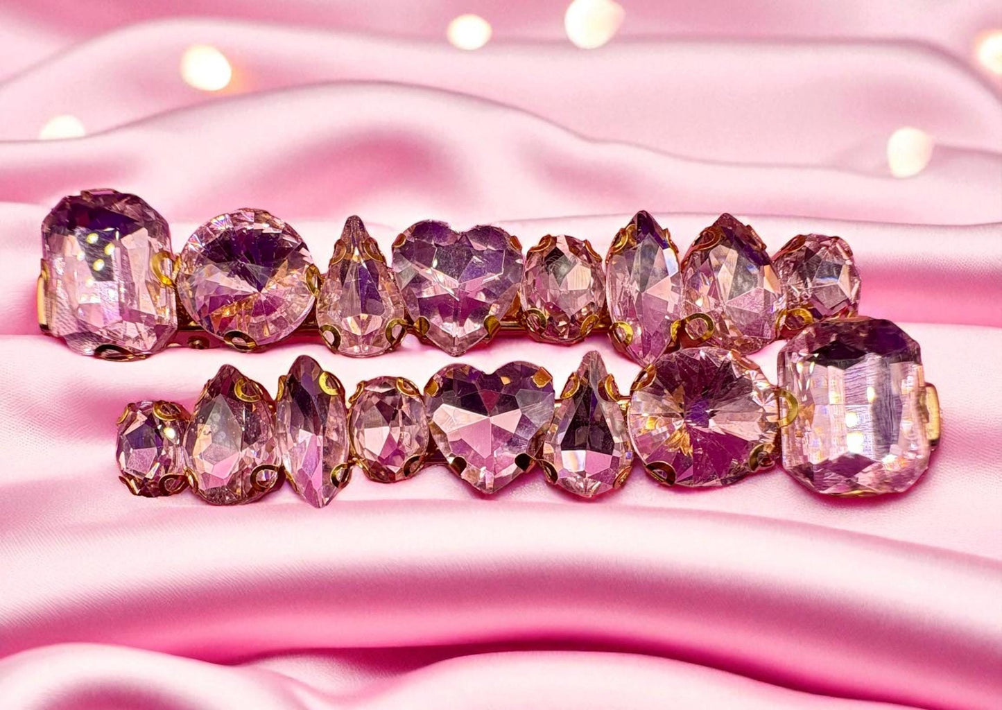 Sparkling 8cm Long Hair Clips Rhinestone Hair Accessories for Women Perfect Gift for her