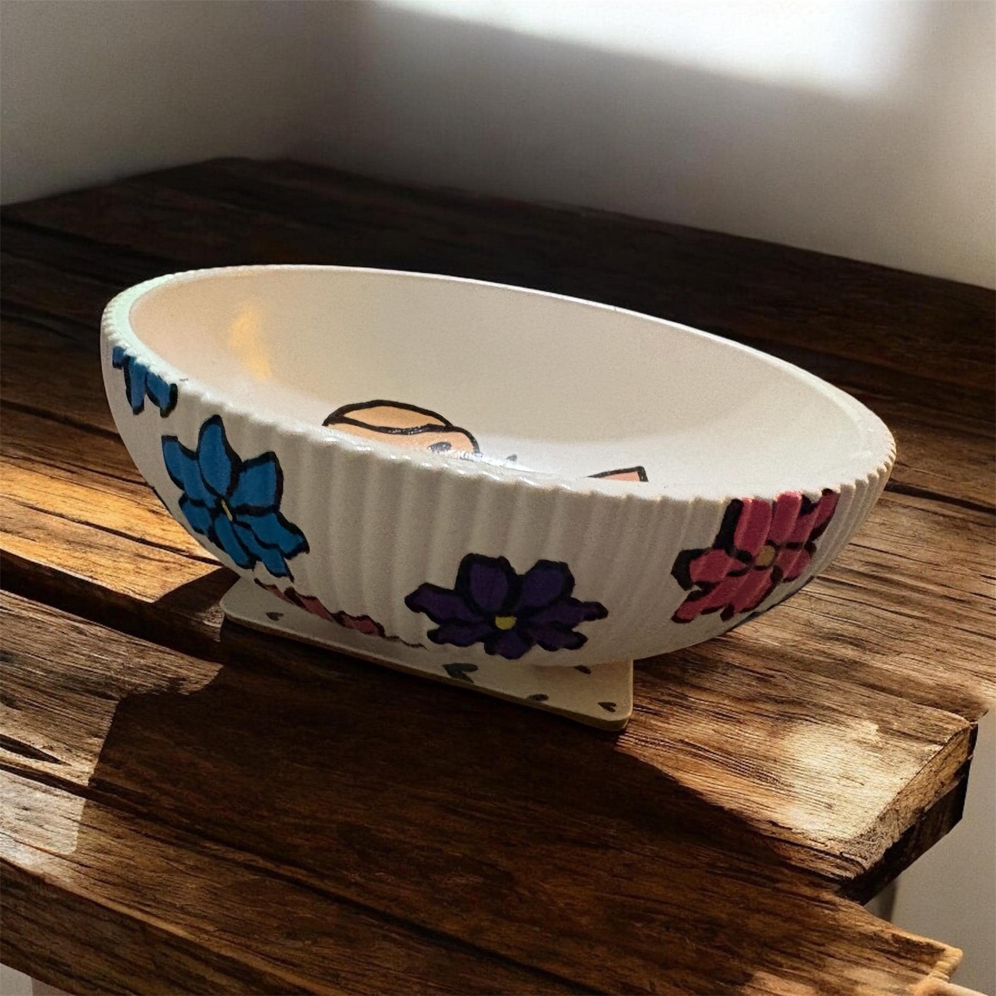 Hand Painted Highland Cow Decorative Bowl Rustic Farmhouse Jewelry Dish Trinket Holder Cute Cow Gift for Animal Lovers