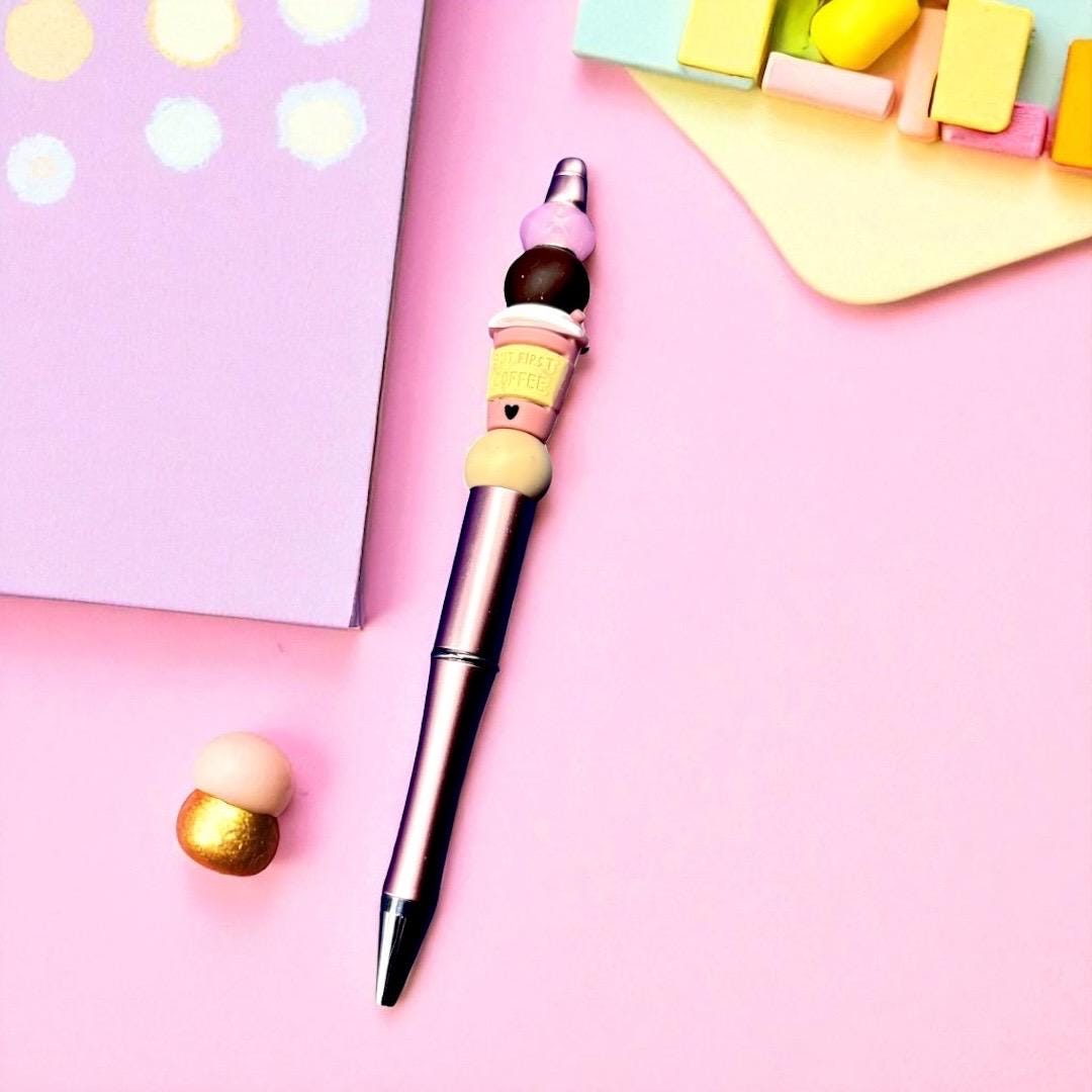 Cute Coffee and Dessert-Themed Black Ballpoint Pen | Whimsical Writing Accessory | Perfect present