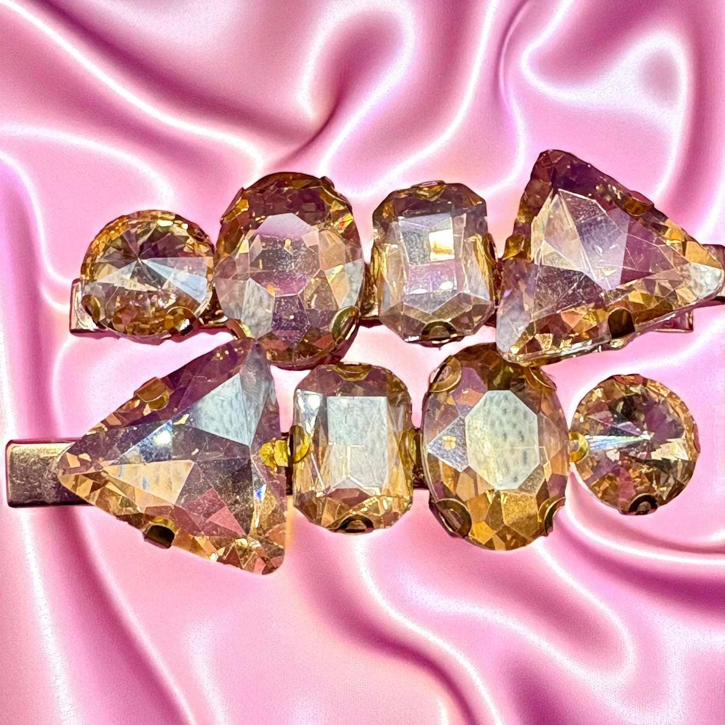 Gorgeous 6cm Long Rhinestone Hair Clips – Dazzling Hair Accessories for Every Occasion!