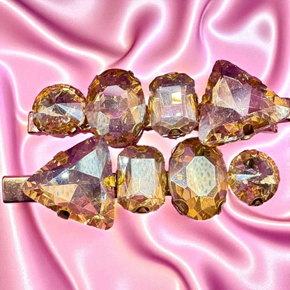 Gorgeous 6cm Long Rhinestone Hair Clips – Dazzling Hair Accessories for Every Occasion!