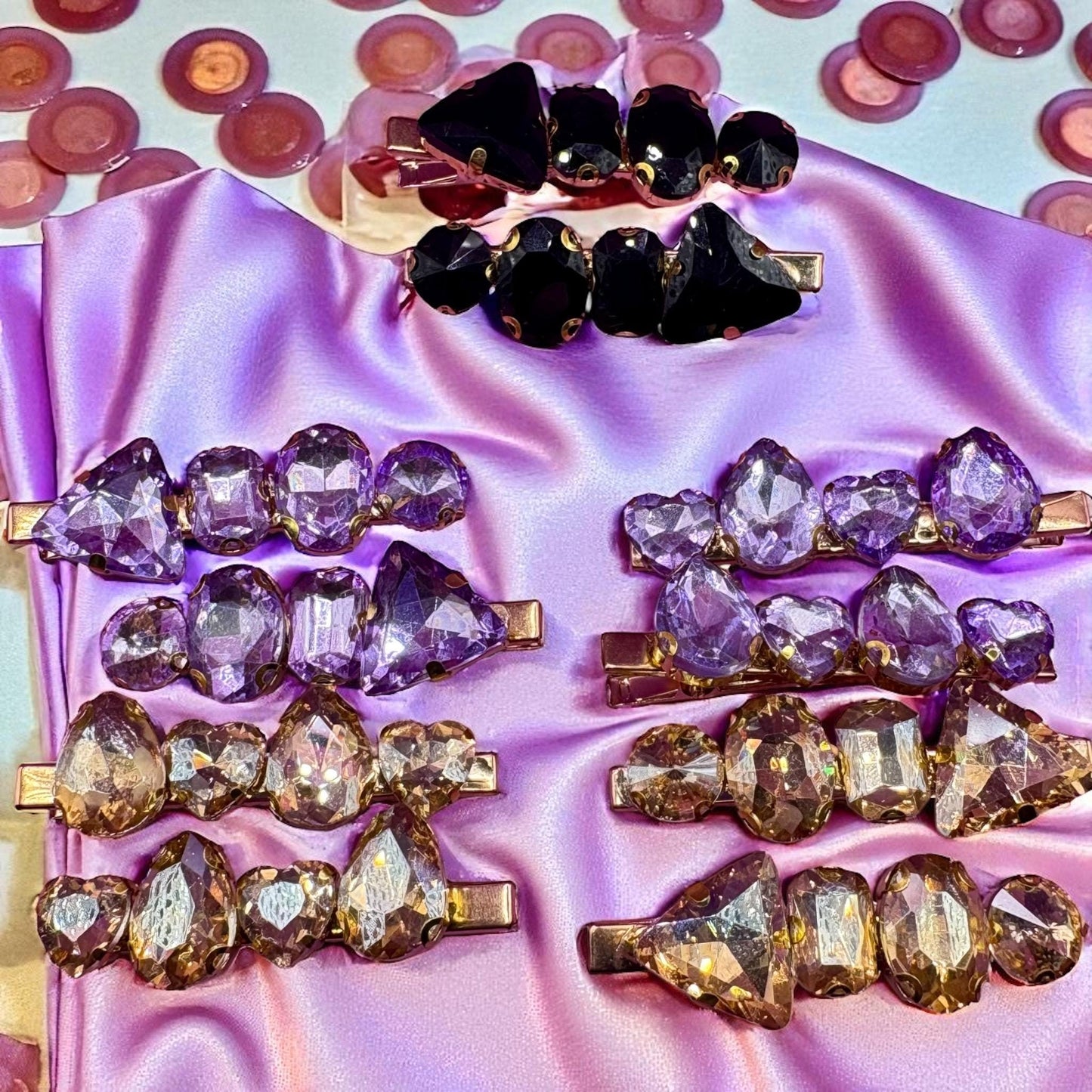 Gorgeous 6cm Long Rhinestone Hair Clips – Dazzling Hair Accessories for Every Occasion!