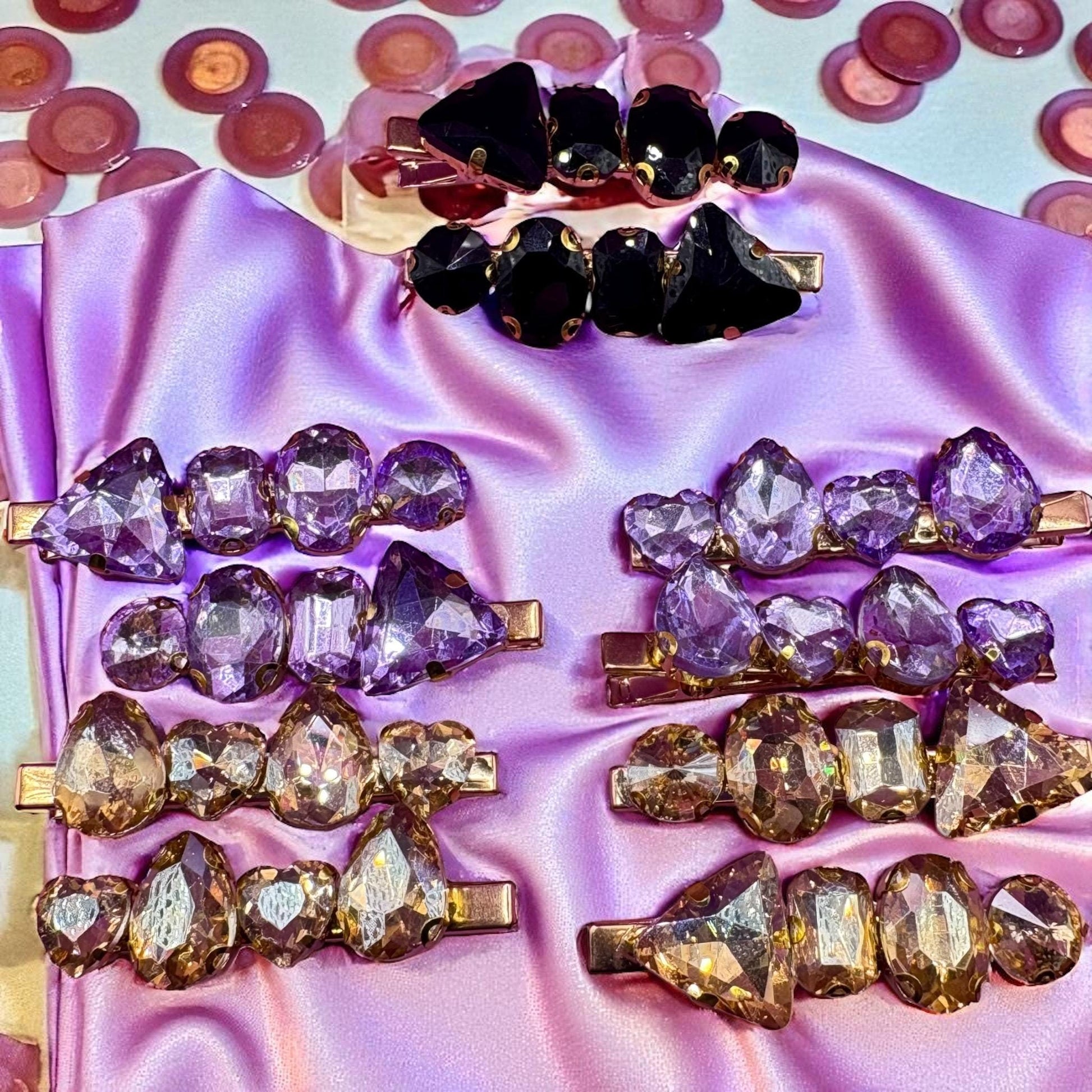 Gorgeous 6cm Long Rhinestone Hair Clips – Dazzling Hair Accessories for Every Occasion!