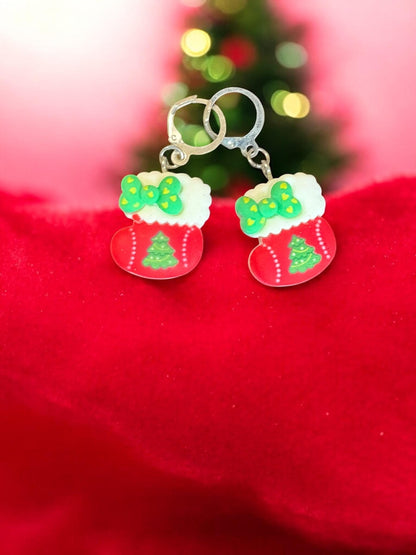 Adorable Christmas Earrings Santa, Penguin, Gnome, Stocking Sweater Designs Handmade Holiday Earrings Cute Festive Jewelry Gifts