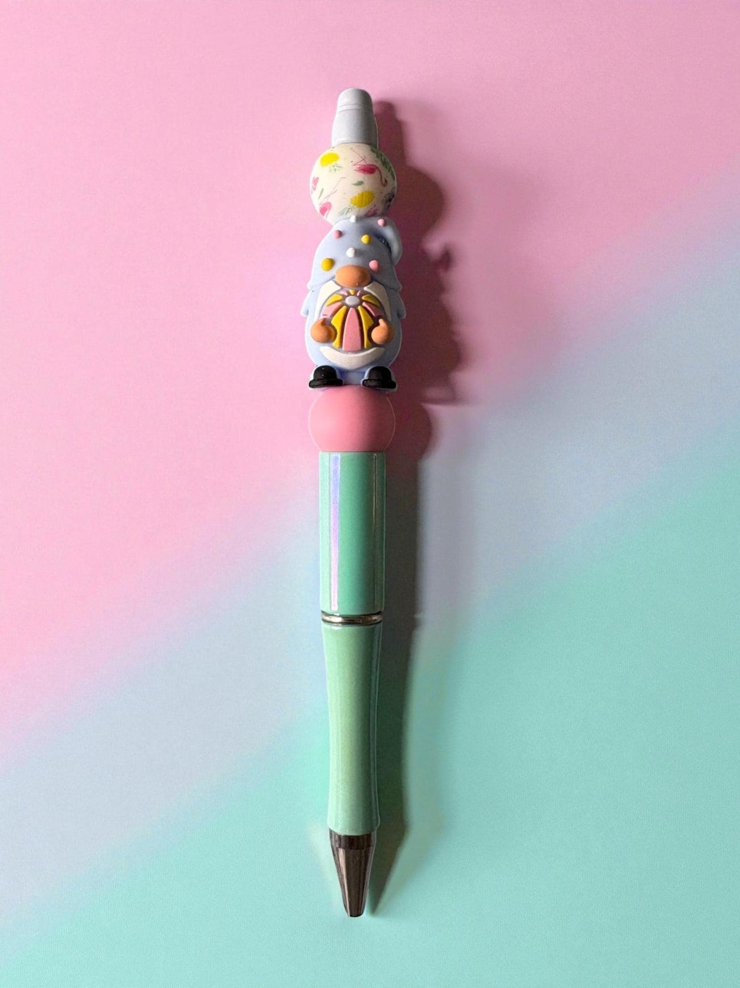 Cute Character Pen Kawaii Pastel Ballpoint Pen Adorable Writing Pen with Charm Fun Stationery Gift for Her Sold Separately
