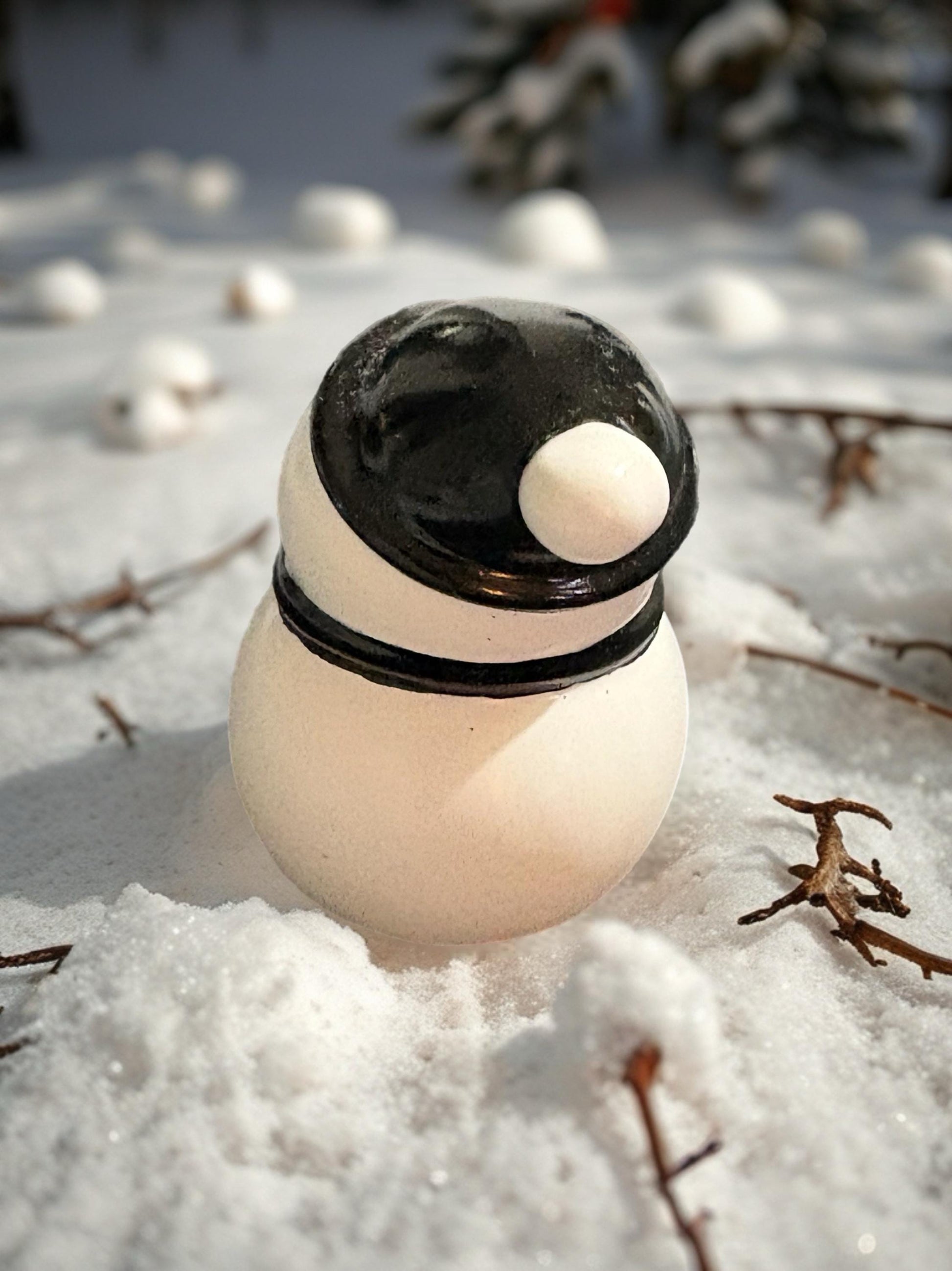 Ceramic Christmas Figures Hand-Painted Holiday Figurines Snowman, Reindeer, Gnome, Nutcracker, Christmas Tree Festive Home Decor