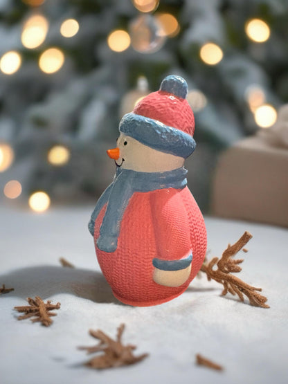 Ceramic Christmas Figures Hand-Painted Holiday Figurines Snowman, Reindeer, Gnome, Nutcracker, Christmas Tree Festive Home Decor