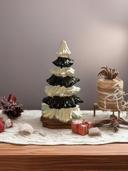 Ceramic Christmas Figures Hand-Painted Holiday Figurines Snowman, Reindeer, Gnome, Nutcracker, Christmas Tree Festive Home Decor