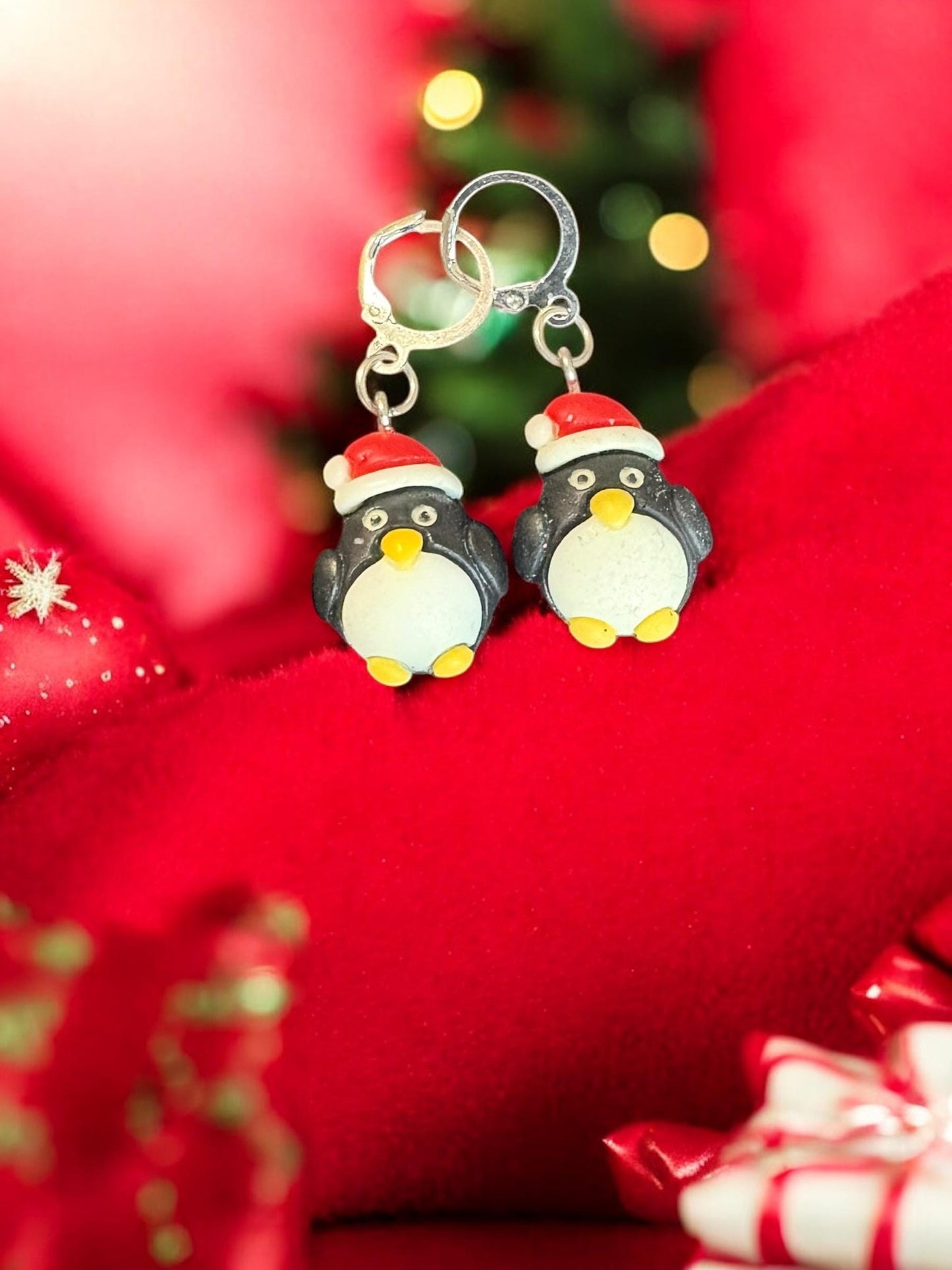 Adorable Christmas Earrings Santa, Penguin, Gnome, Stocking Sweater Designs Handmade Holiday Earrings Cute Festive Jewelry Gifts