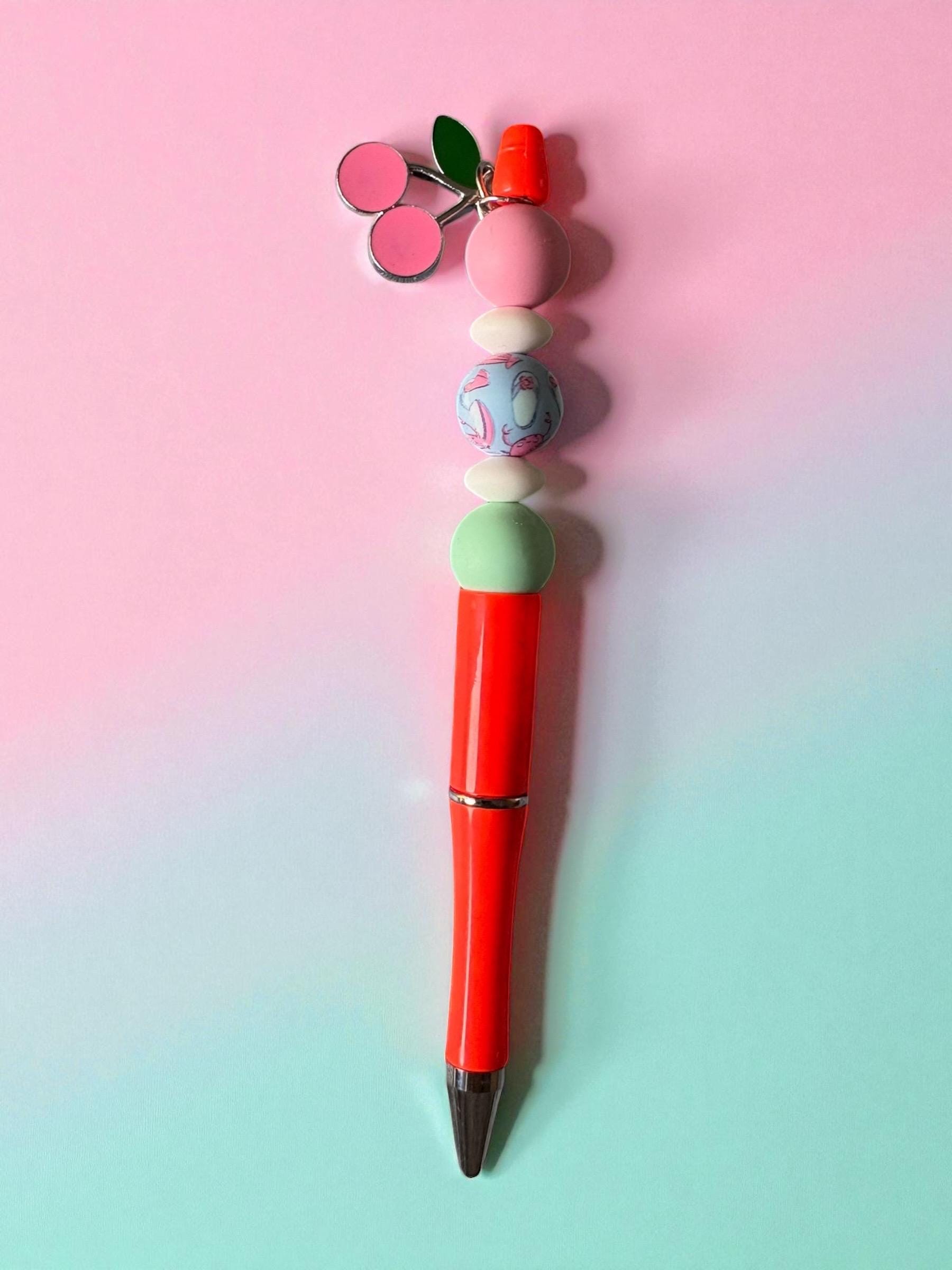 Cute Character Pen Kawaii Pastel Ballpoint Pen Adorable Writing Pen with Charm Fun Stationery Gift for Her Sold Separately