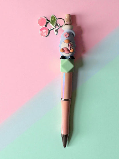 Cute Character Pen Kawaii Pastel Ballpoint Pen Adorable Writing Pen with Charm Fun Stationery Gift for Her Sold Separately