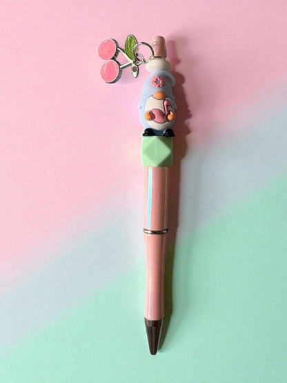 Cute Character Pen Kawaii Pastel Ballpoint Pen Adorable Writing Pen with Charm Fun Stationery Gift for Her Sold Separately