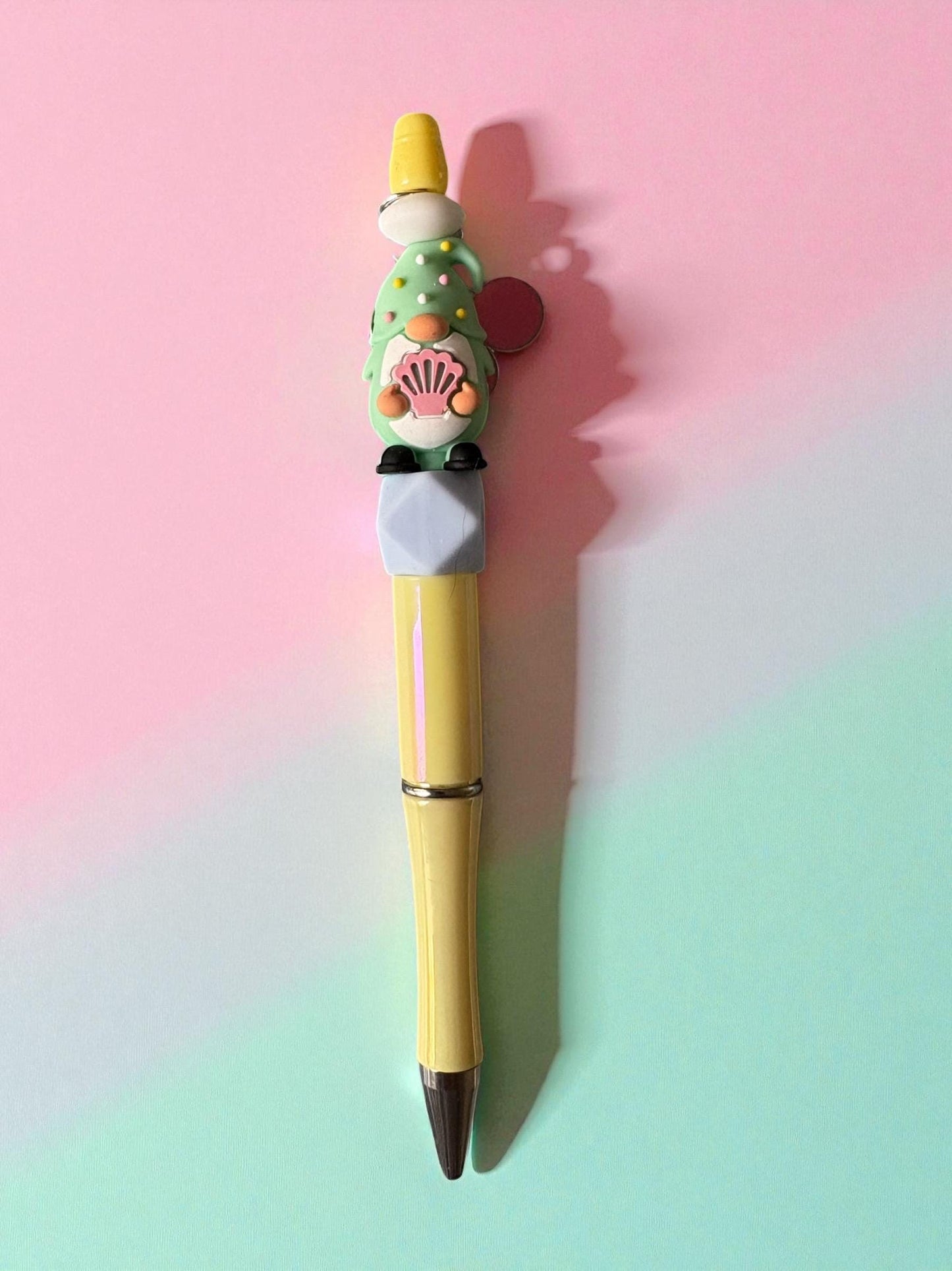 Cute Character Pen Kawaii Pastel Ballpoint Pen Adorable Writing Pen with Charm Fun Stationery Gift for Her Sold Separately