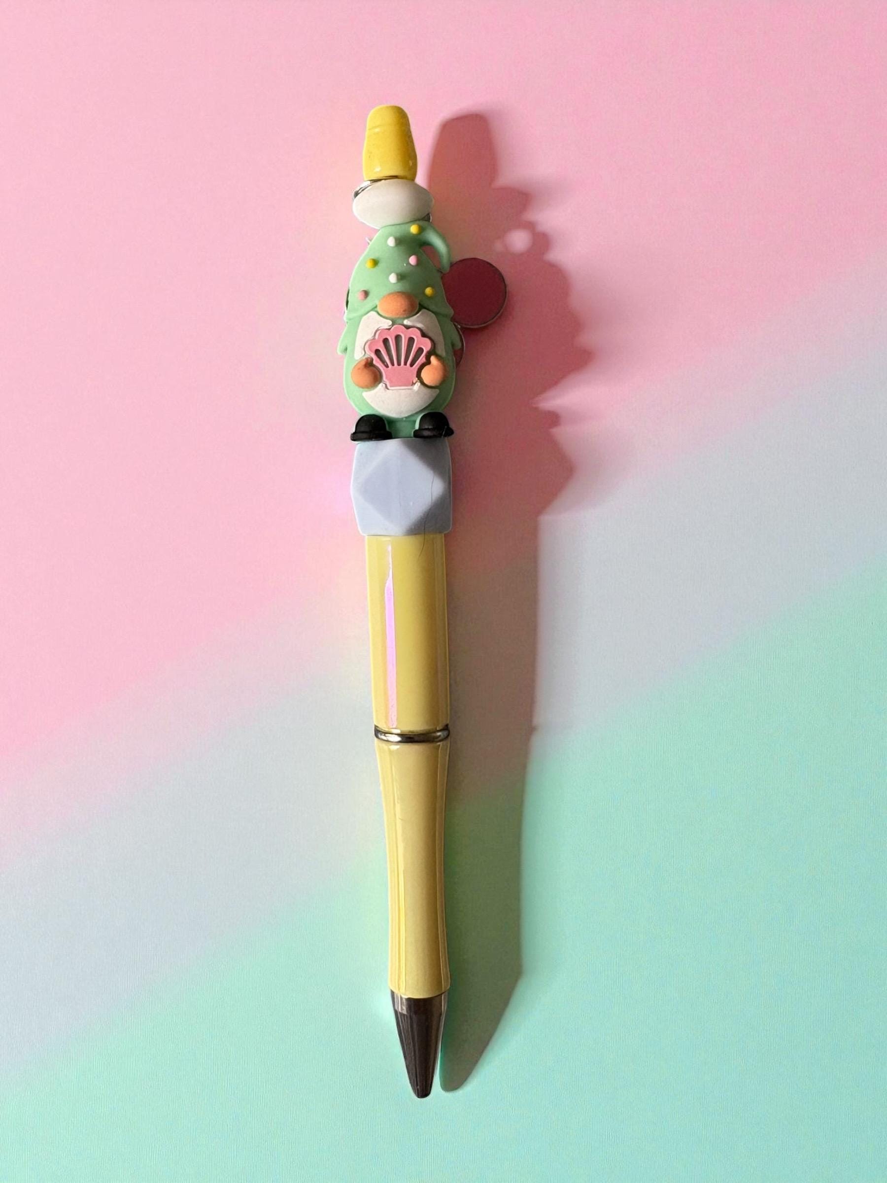 Cute Character Pen Kawaii Pastel Ballpoint Pen Adorable Writing Pen with Charm Fun Stationery Gift for Her Sold Separately
