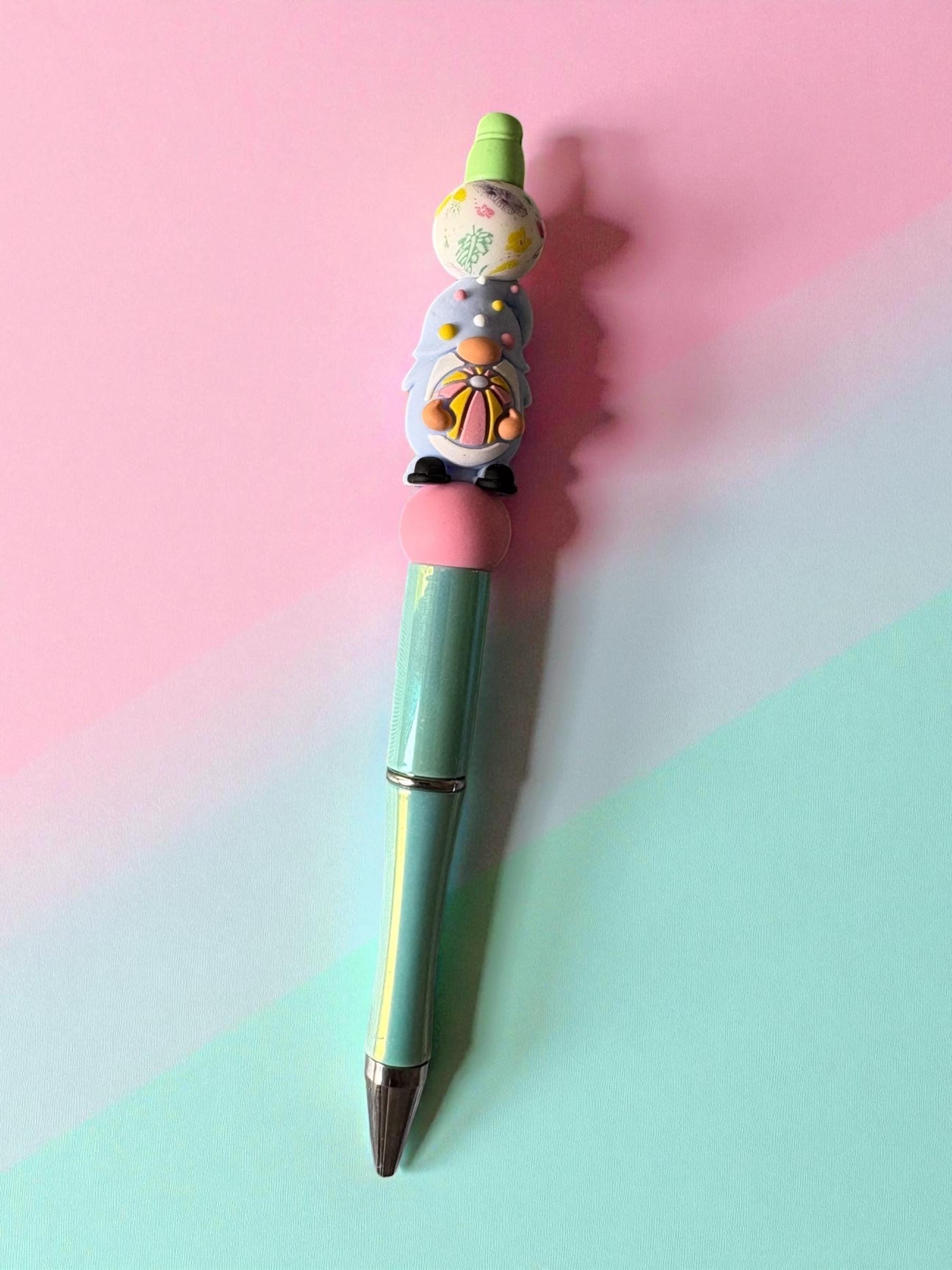 Cute Character Pen Kawaii Pastel Ballpoint Pen Adorable Writing Pen with Charm Fun Stationery Gift for Her Sold Separately