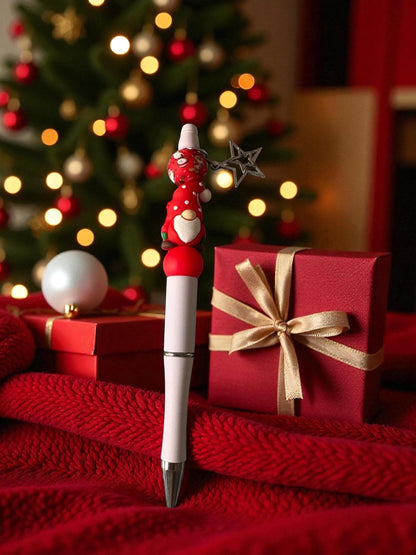 Cute Christmas Pen Holiday Snowman Santa Pens Festive Ballpoint Pen Kawaii Christmas Stationery Gift Sold Separately