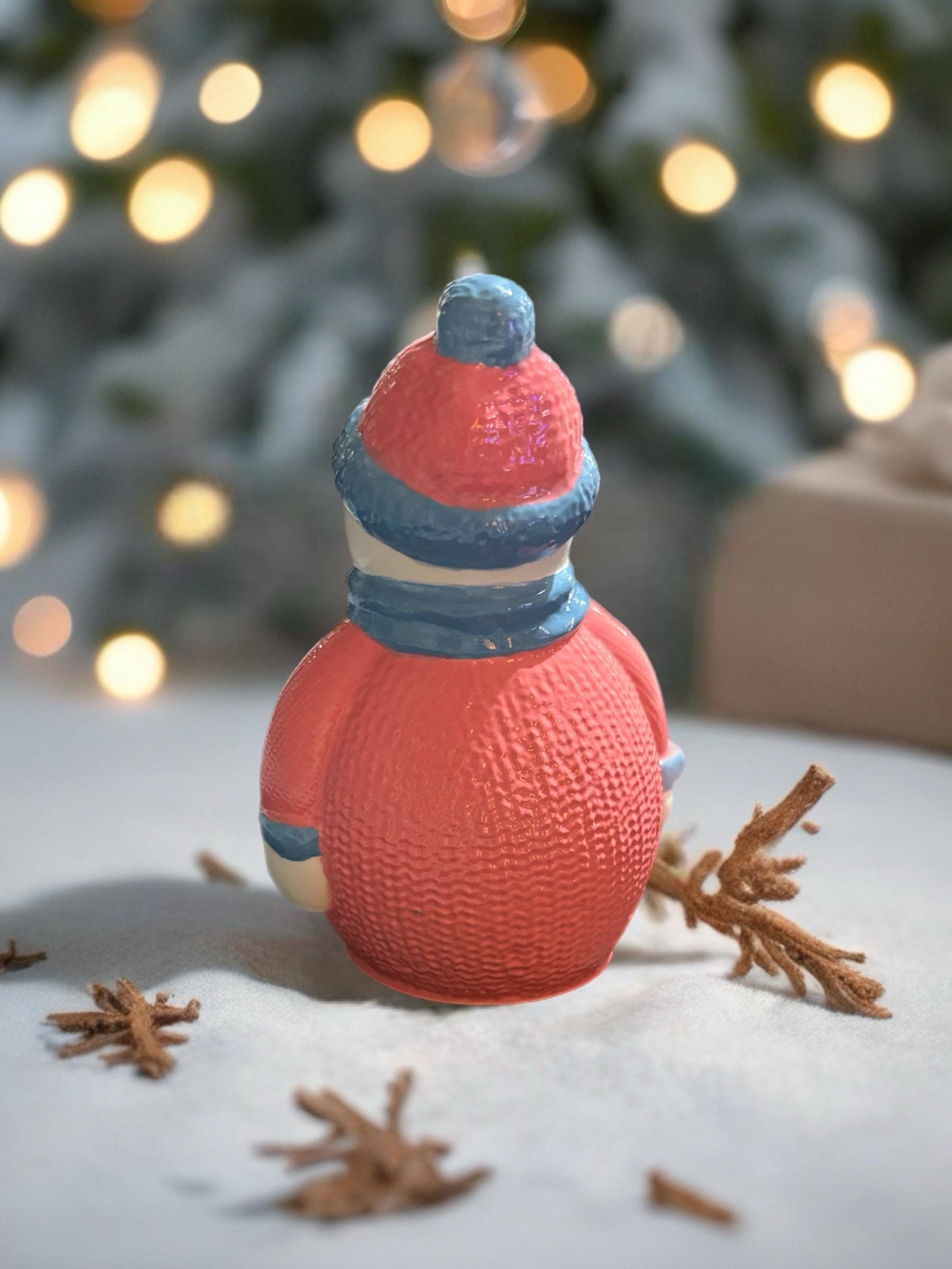 Ceramic Christmas Figures Hand-Painted Holiday Figurines Snowman, Reindeer, Gnome, Nutcracker, Christmas Tree Festive Home Decor