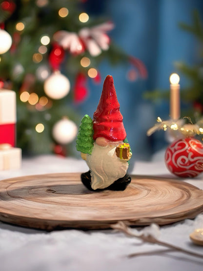 Ceramic Christmas Figures Hand-Painted Holiday Figurines Snowman, Reindeer, Gnome, Nutcracker, Christmas Tree Festive Home Decor