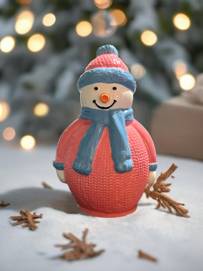 Ceramic Christmas Figures Hand-Painted Holiday Figurines Snowman, Reindeer, Gnome, Nutcracker, Christmas Tree Festive Home Decor