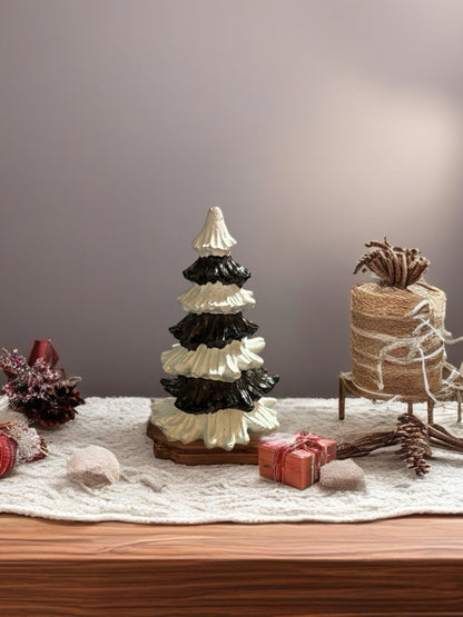 Ceramic Christmas Figures Hand-Painted Holiday Figurines Snowman, Reindeer, Gnome, Nutcracker, Christmas Tree Festive Home Decor